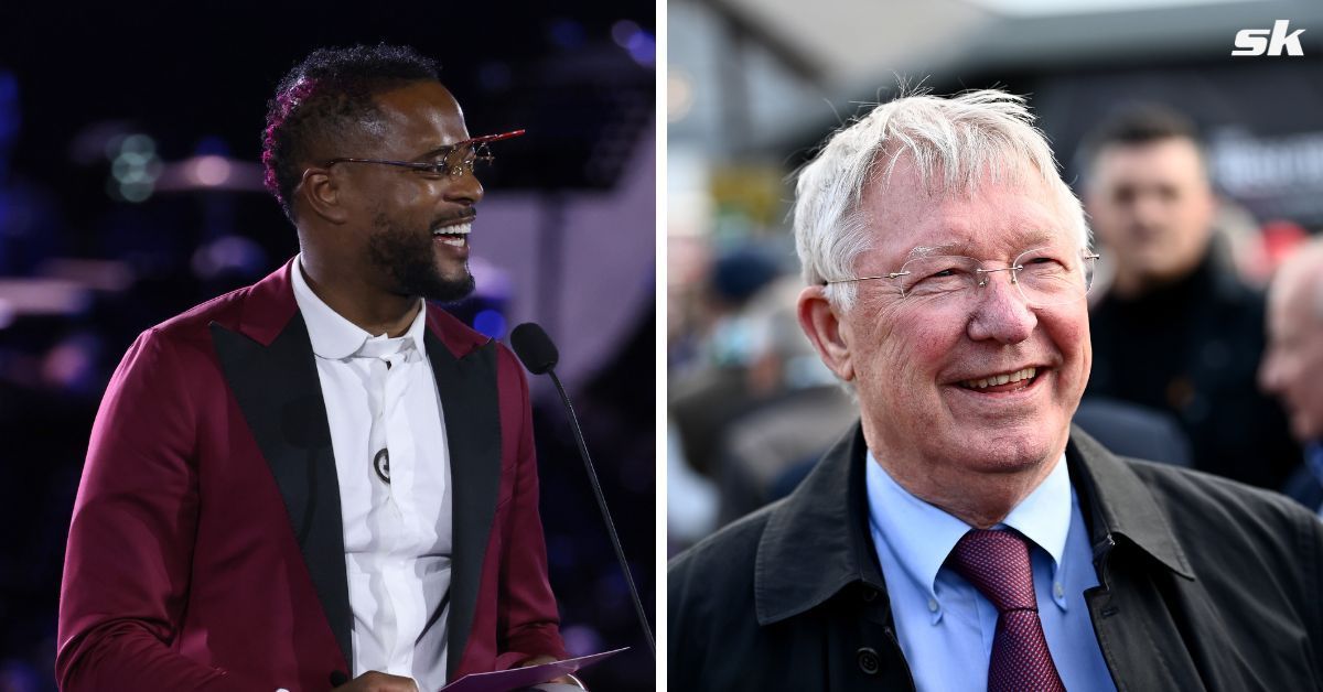 Patrice Evra (left) and Sir Alex Ferguson