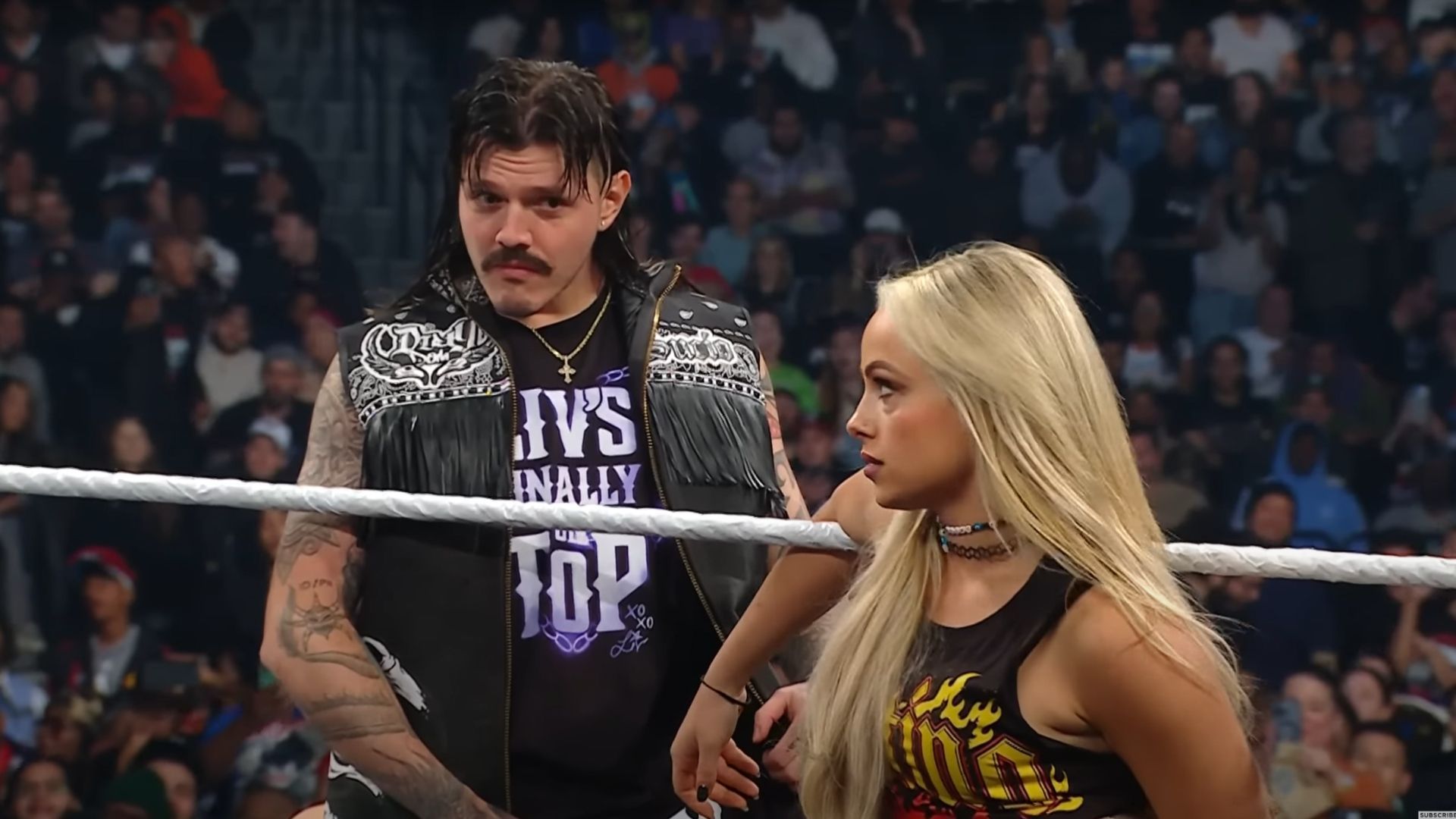 Dominik Mysterio and Liv Morgan of The Judgment Day [Image Credits: WWE