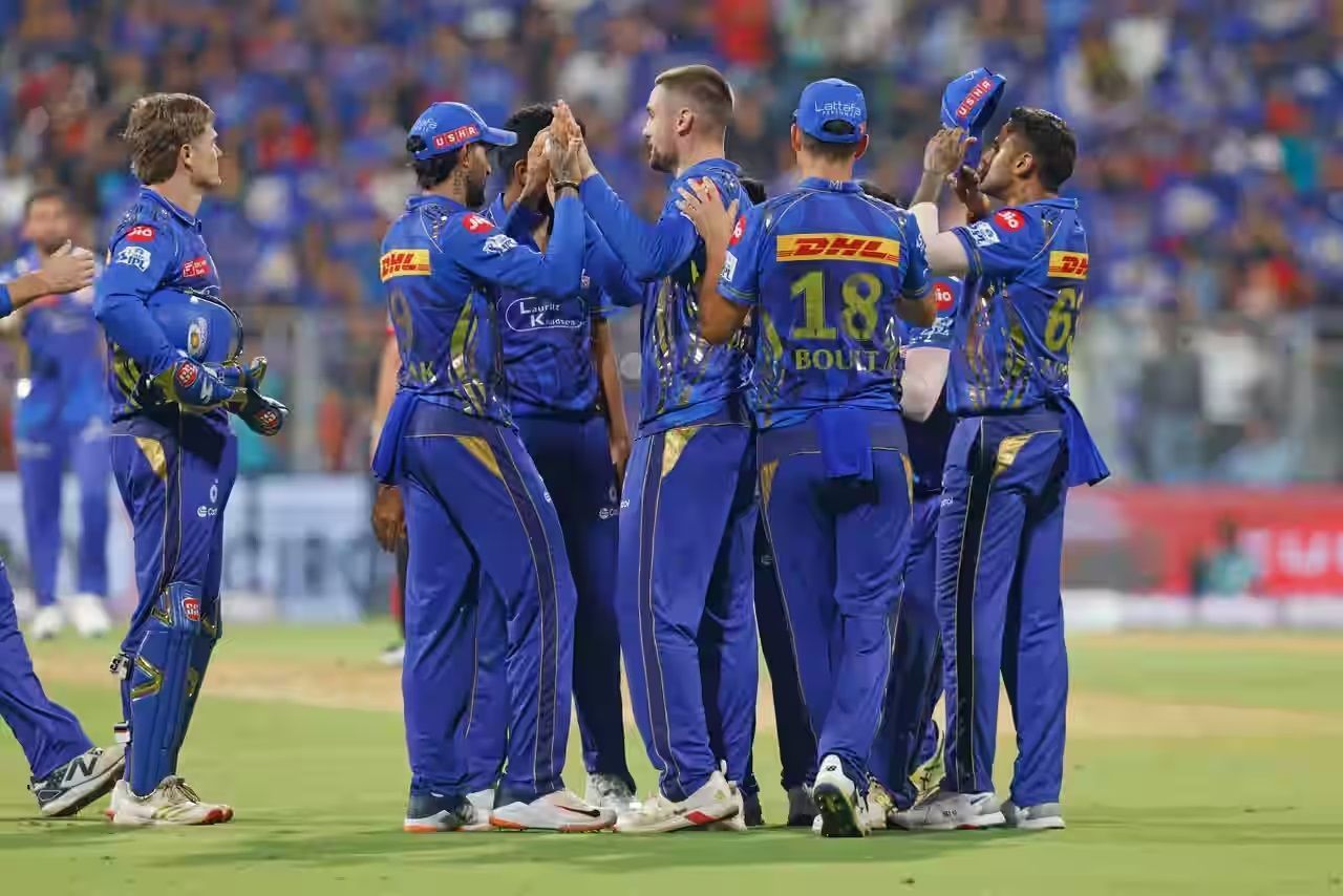 The Mumbai Indians are placed fourth on the IPL 2025 points table. [P/C: iplt20.com]