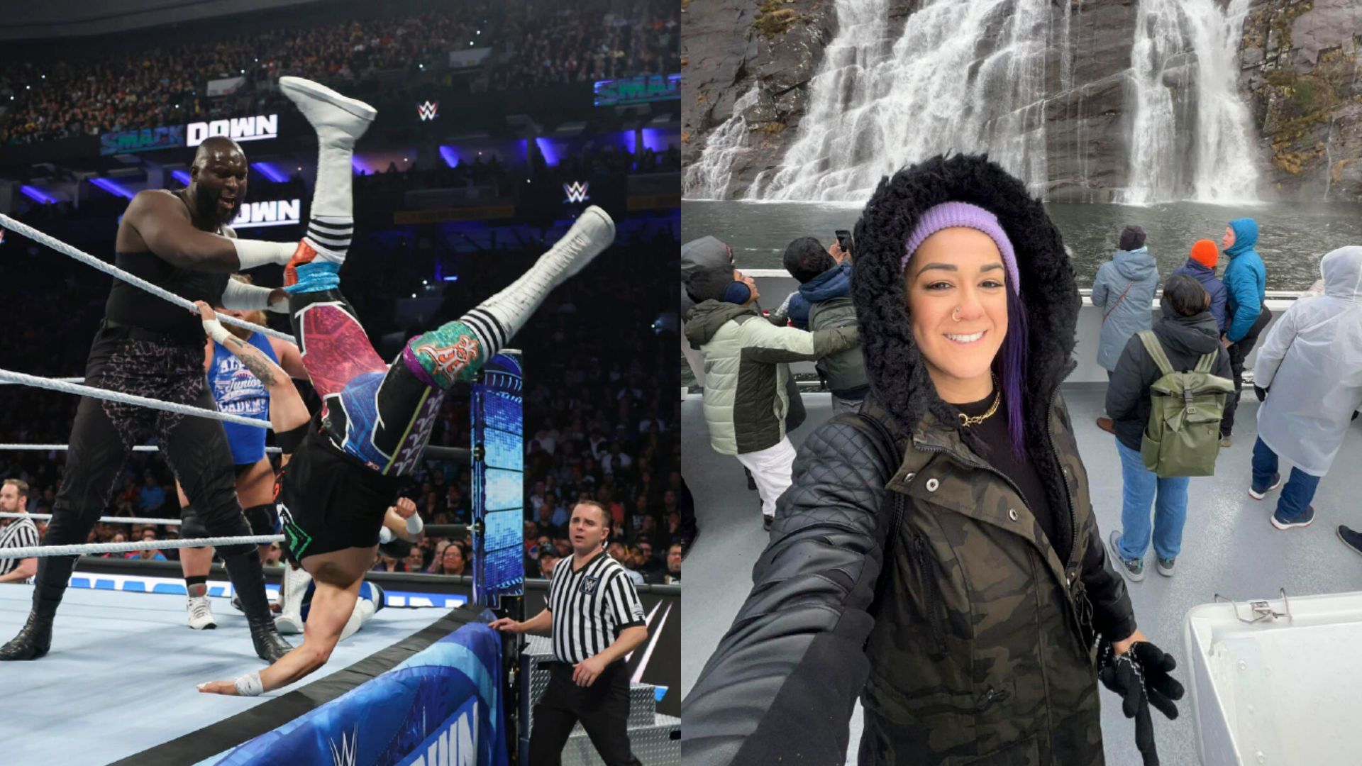 Bayley, Omos, WWE