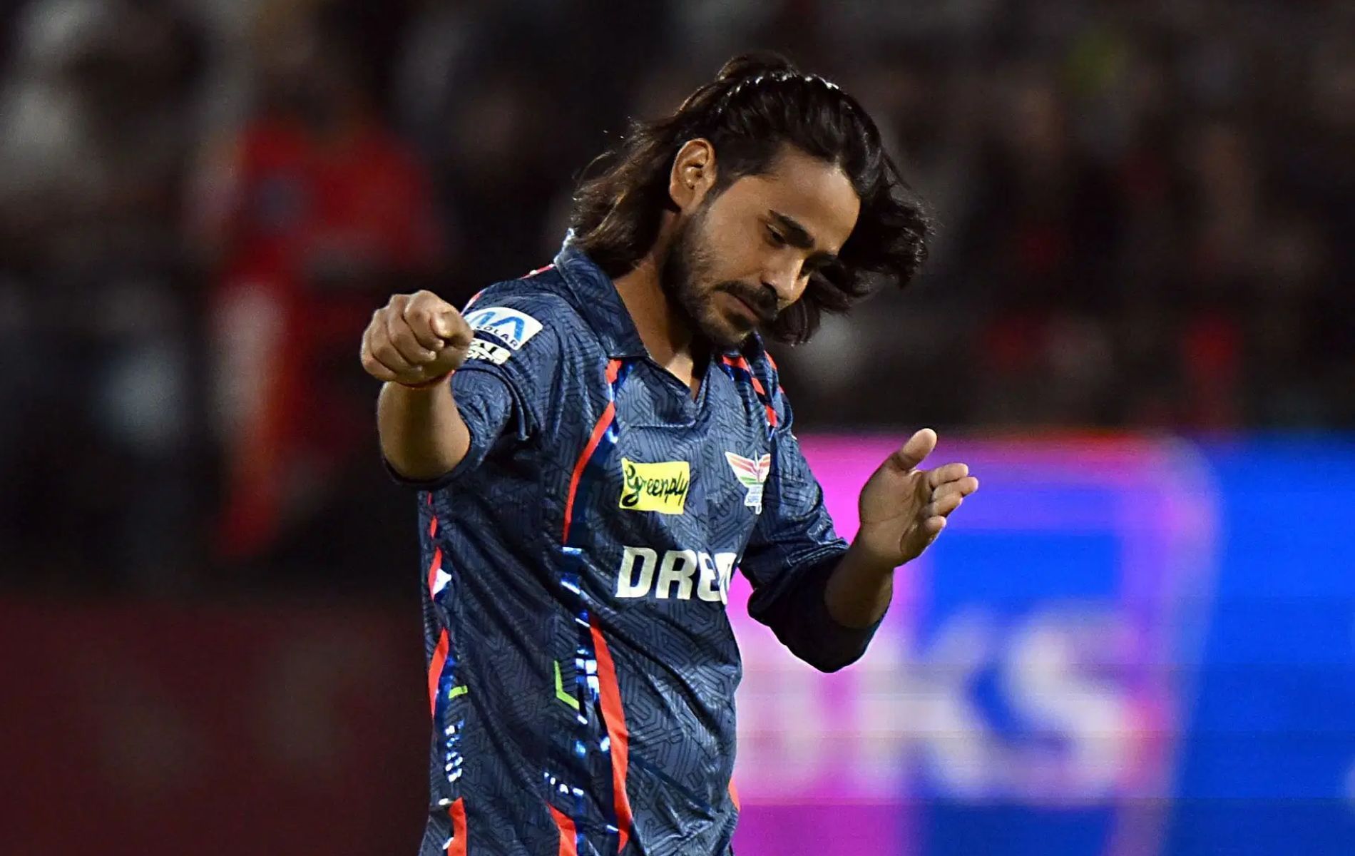 Digvesh Rathi performs his signature notebook celebration. (Pic: Getty Images). 