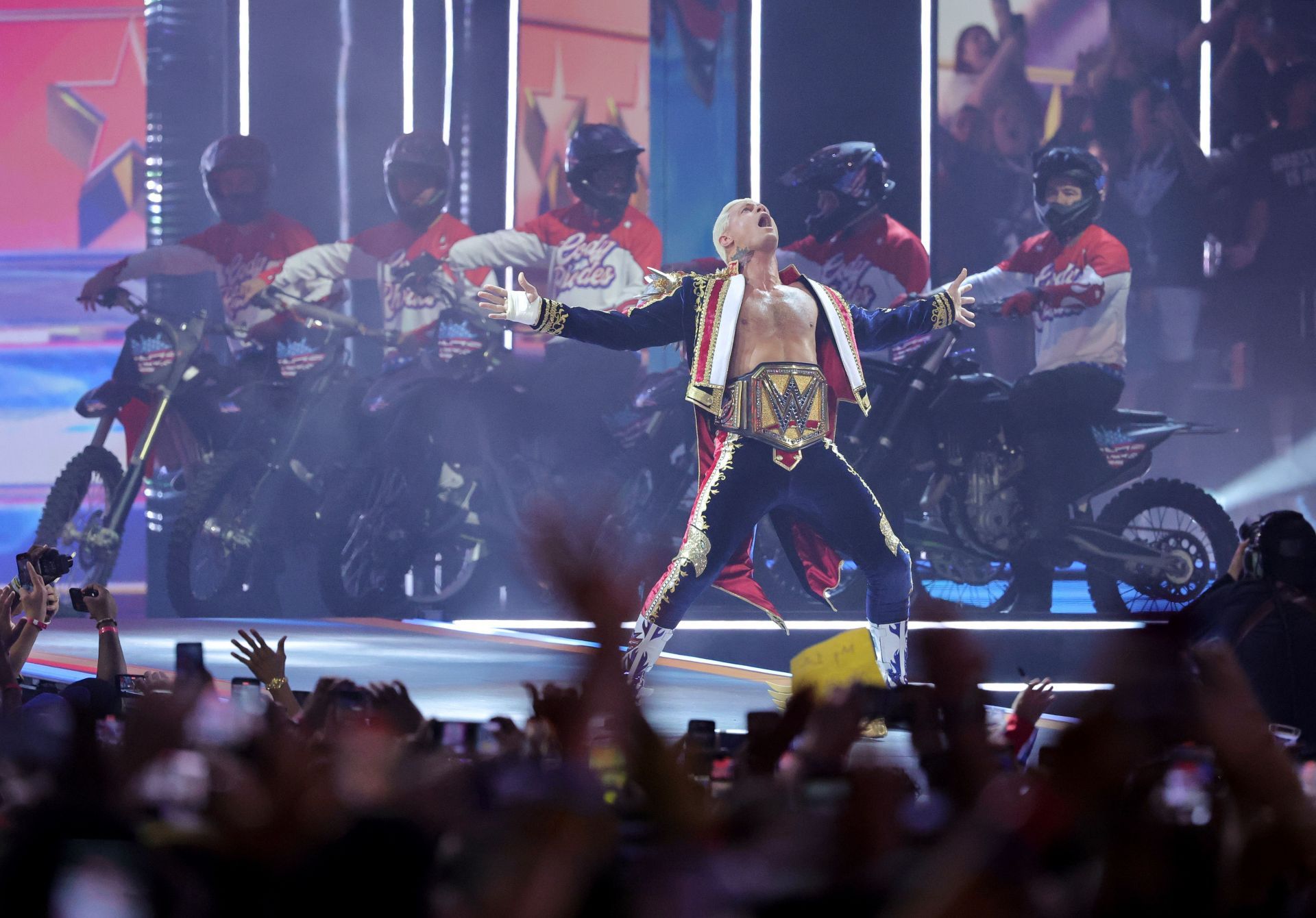 Cody Rhodes at WrestleMania 41. [Image via Getty]