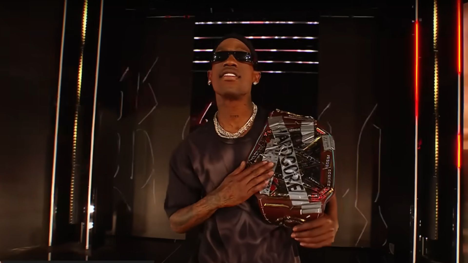 Travis Scott at WrestleMania 41 [Image Credits: WWE