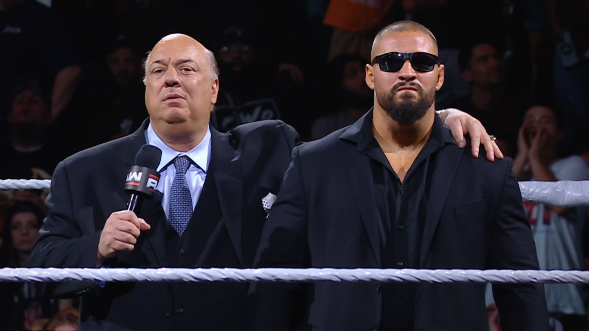 Paul Heyman and Bron Breakker on RAW. [Image credits - Netflix.com]