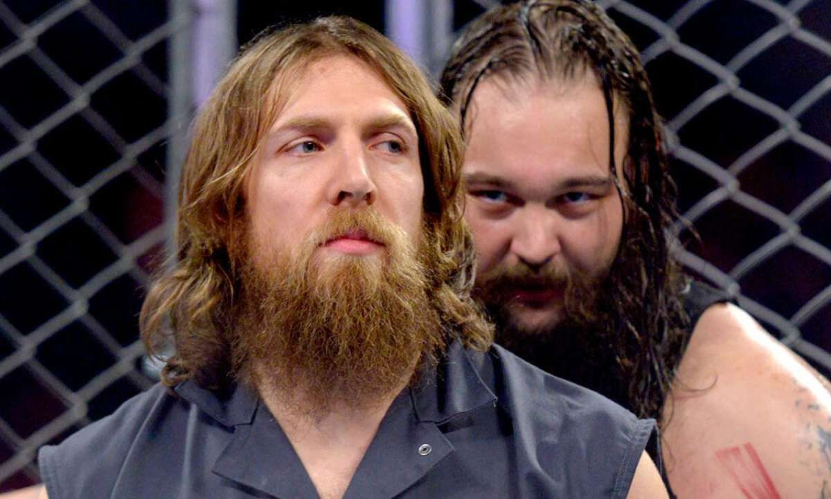 Former WWE superstar, Daniel Bryan with Late Bray Wyatt as part of the Wyatt Family in 2014. Photo credit: WWE.com