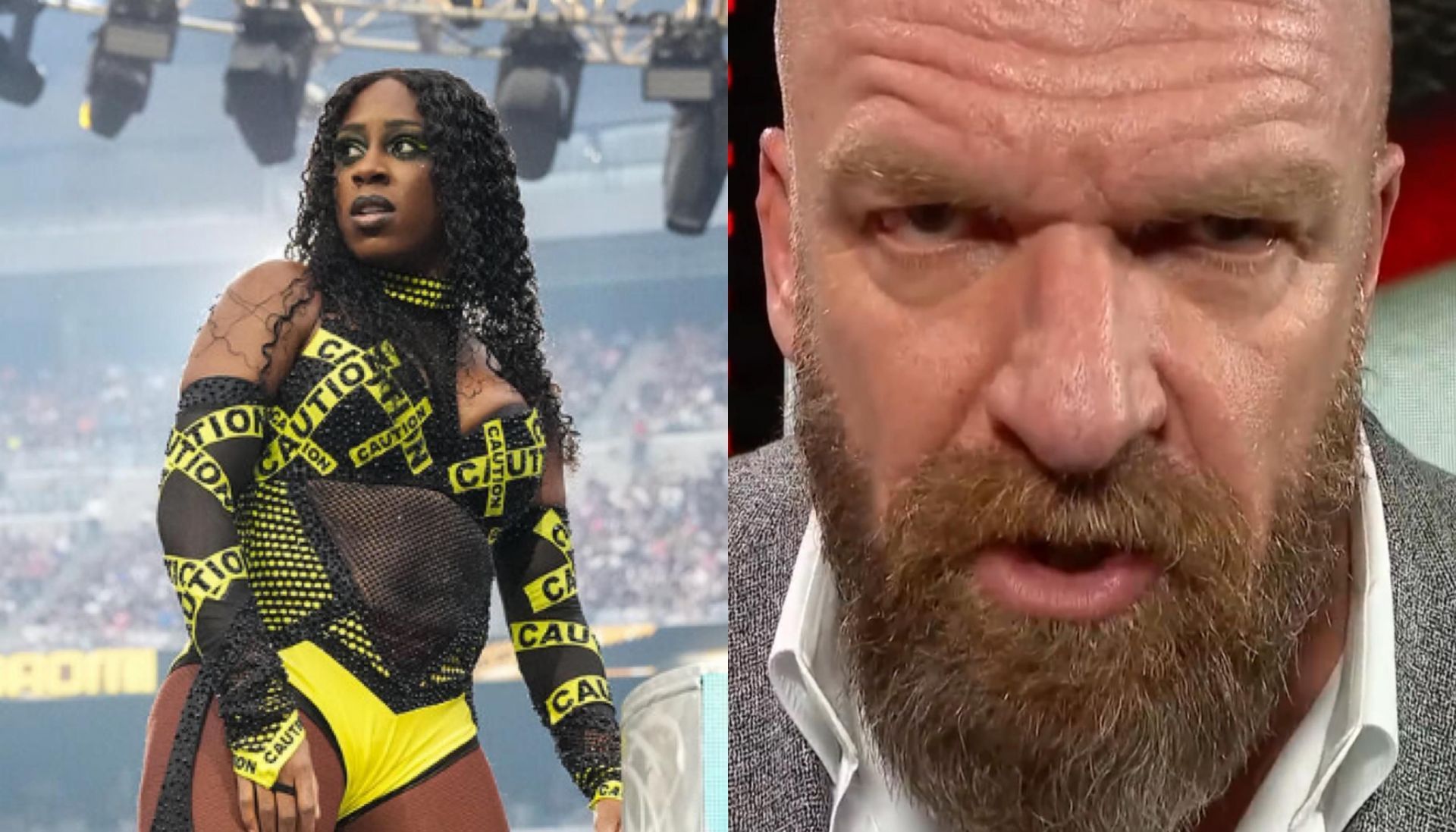 Naomi (left), Triple H (right)  [Image Credits: wwe.com]