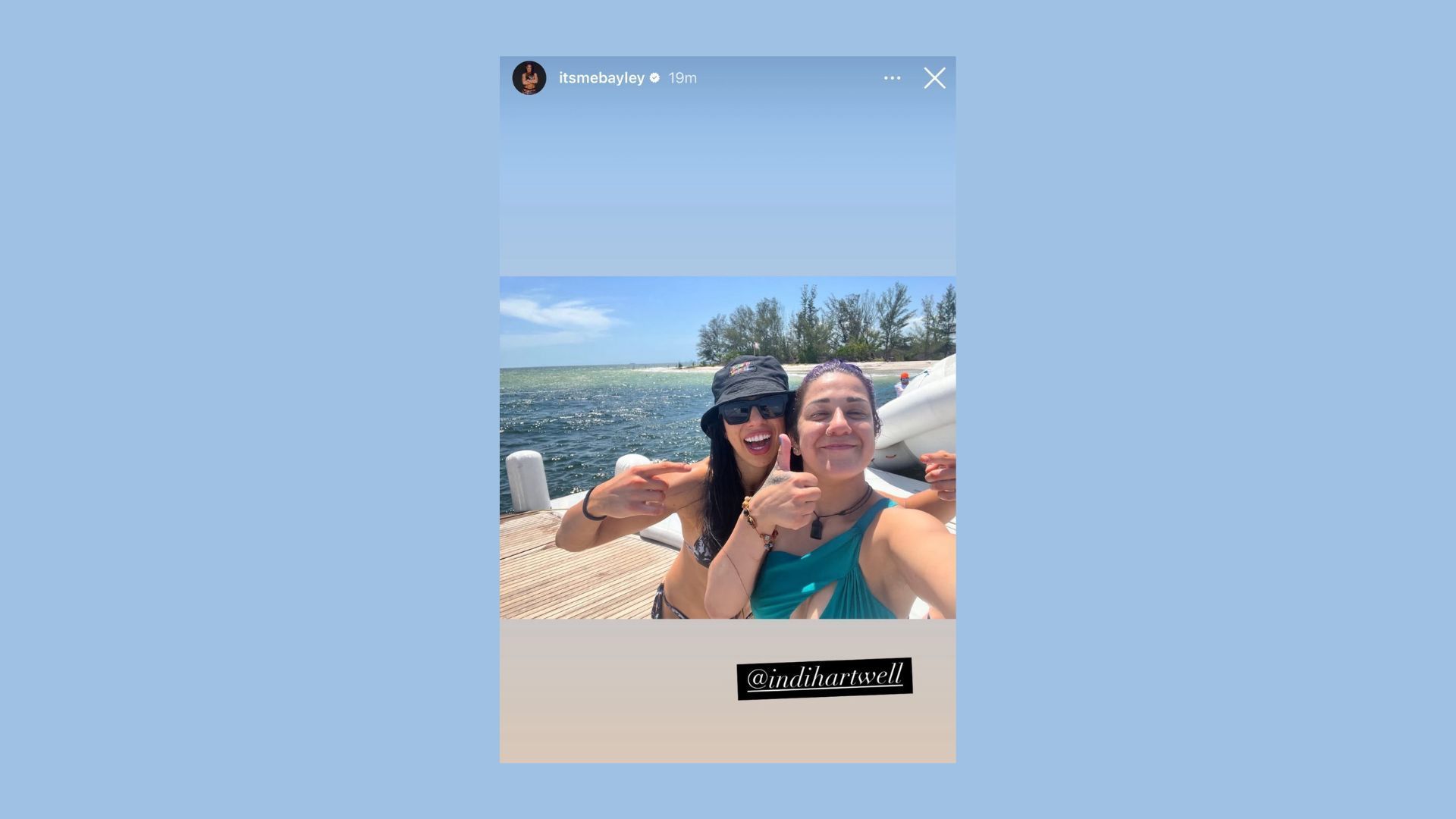 Bayley with Indi Hartwell [Image credit: Bayley&#039;s Instagram account]