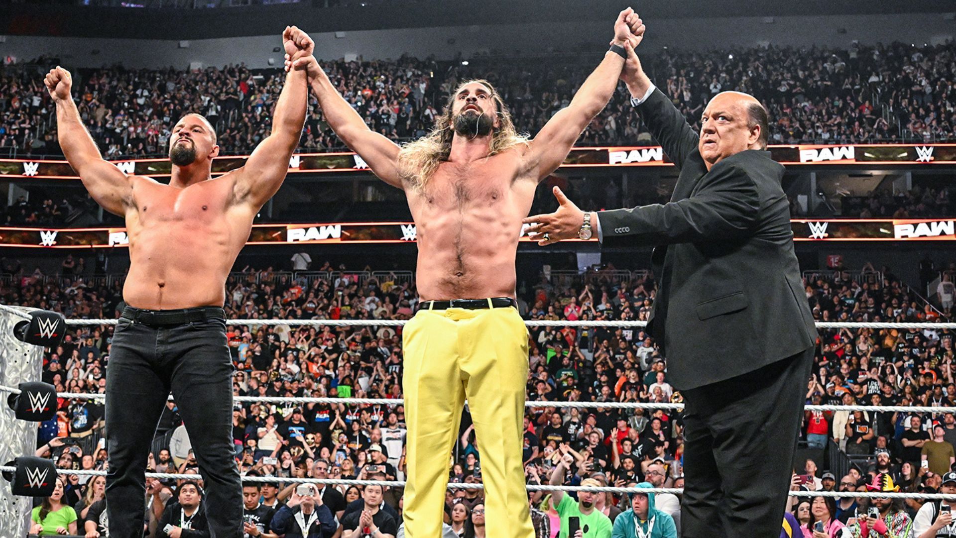 Seth Rollins and Paul Heyman formed an alliance at WrestleMania 41. [Image Source: WWE.com]