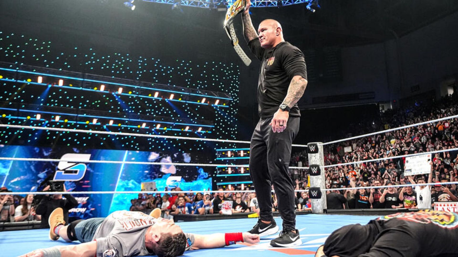 Randy Orton took out John Cena last night on SmackDown (Image credit: WWE.com)