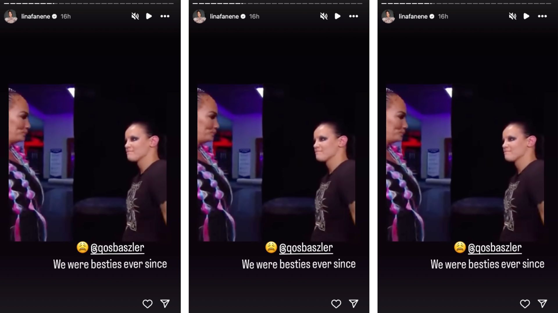 Jax sent a heartfelt message to Baszler today. [Image credit: Nia Jax&#039;s Instagram]