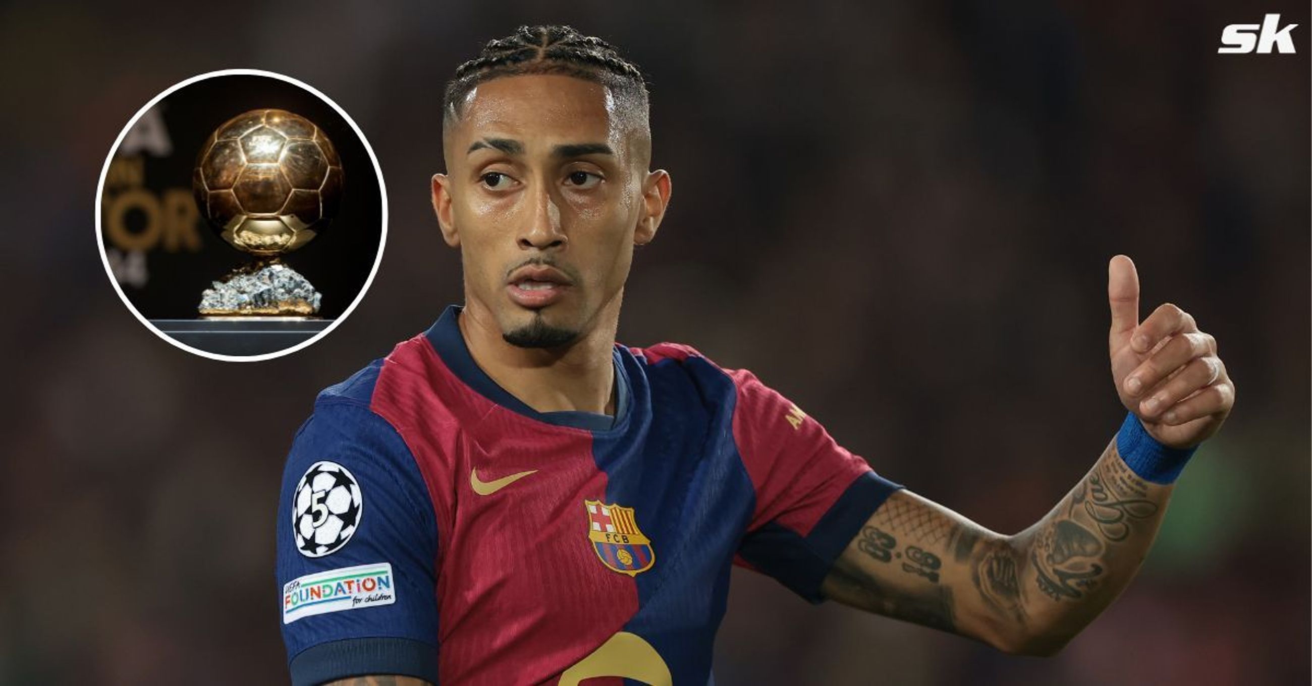 Raphinha names six players who could win the 2025 Ballon d
