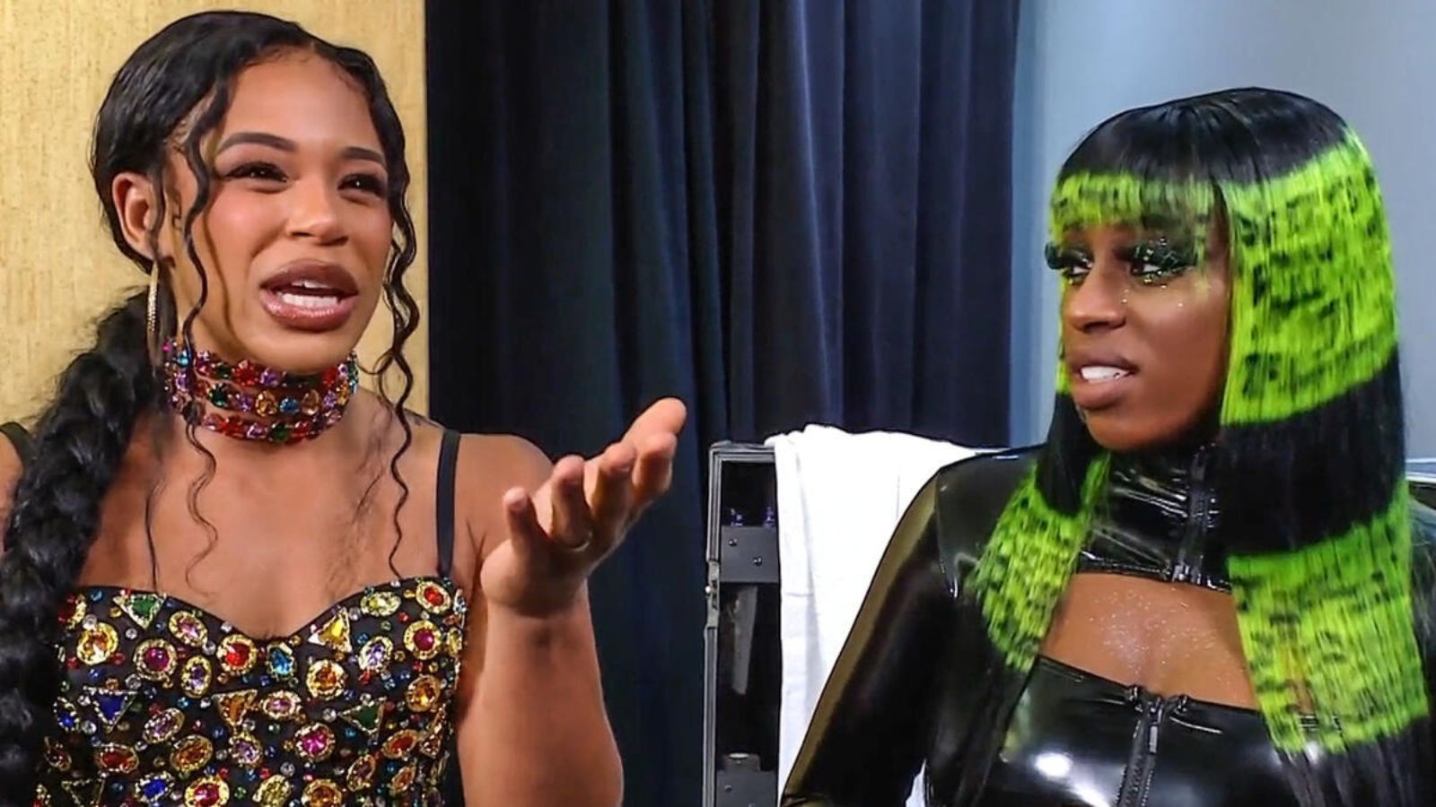 Bianca Belair and Naomi