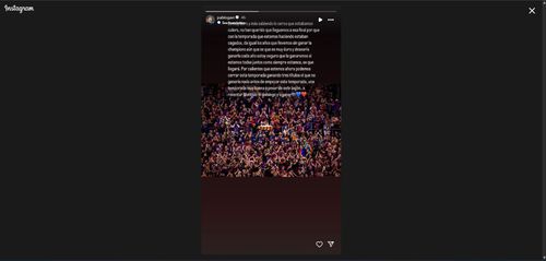 Gavi's post after Barcelona's UCL loss to Inter