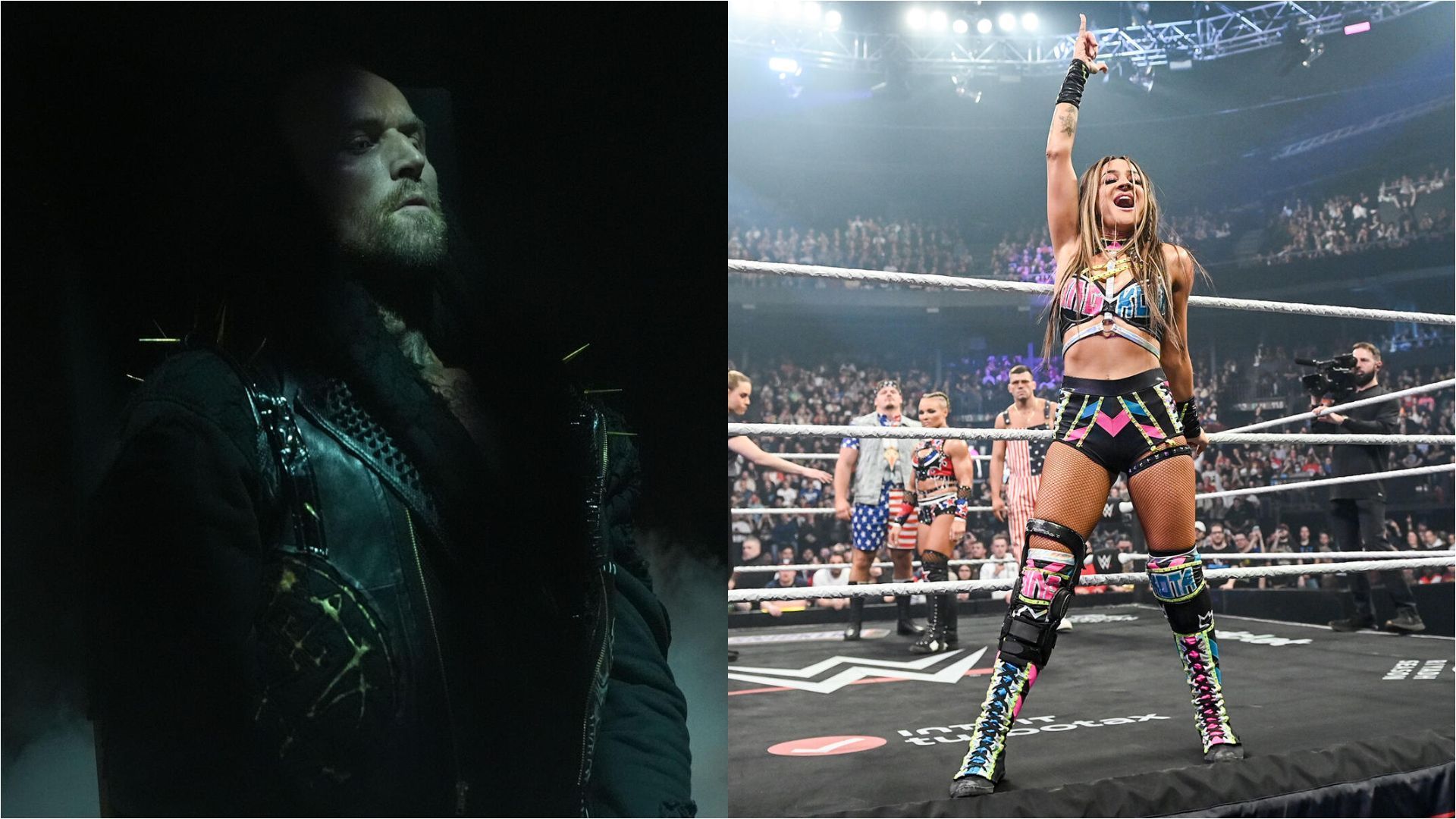Aleister Black (L) and Dakota Kai (R) [Images via WWE.com]