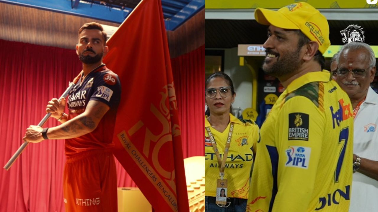 महेंद्र सिंह धोनी की जबरा फैन है ये एक्ट्रेस-( photo credit/ instagram:chennaiipl,,royalchallengers.bengaluru)