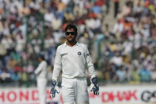 MS Dhoni led India in Tests till 2014. Source: Getty