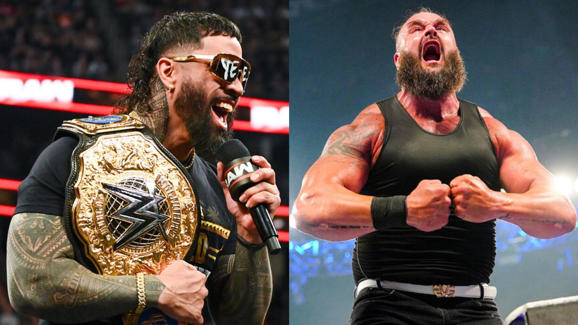 Jey Uso and Braun Strowman! [Images from WWE.com]