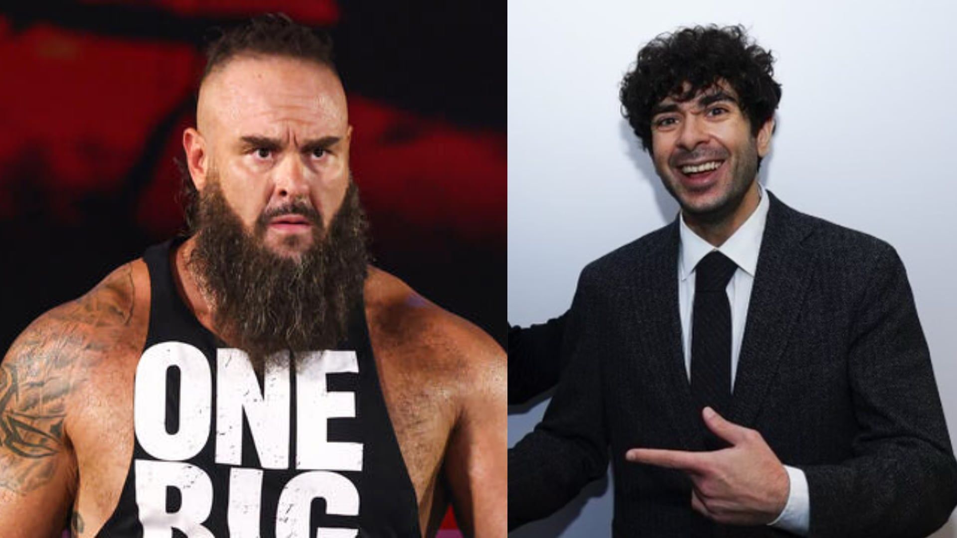 Braun Strowman (left) and Tony Khan (right) [Image Credits: wwe.com and Tony Khan