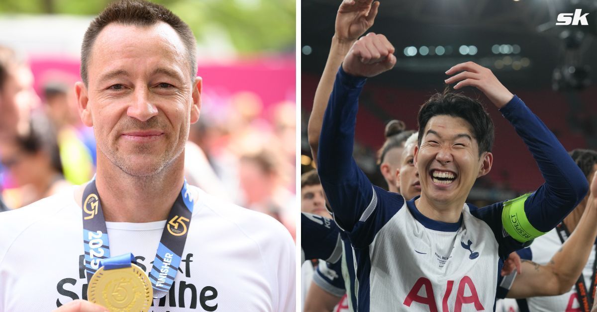 John Terry (left) and Son Heung-min