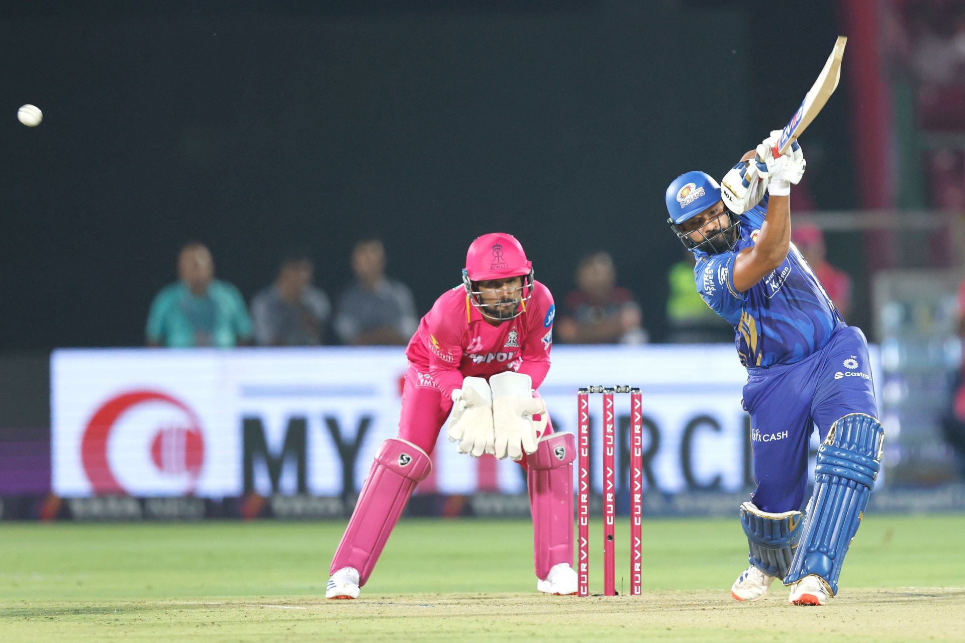 Rohit Sharma has muscled his third fifty of the tournament. (Credits: Mumbai Indians X)