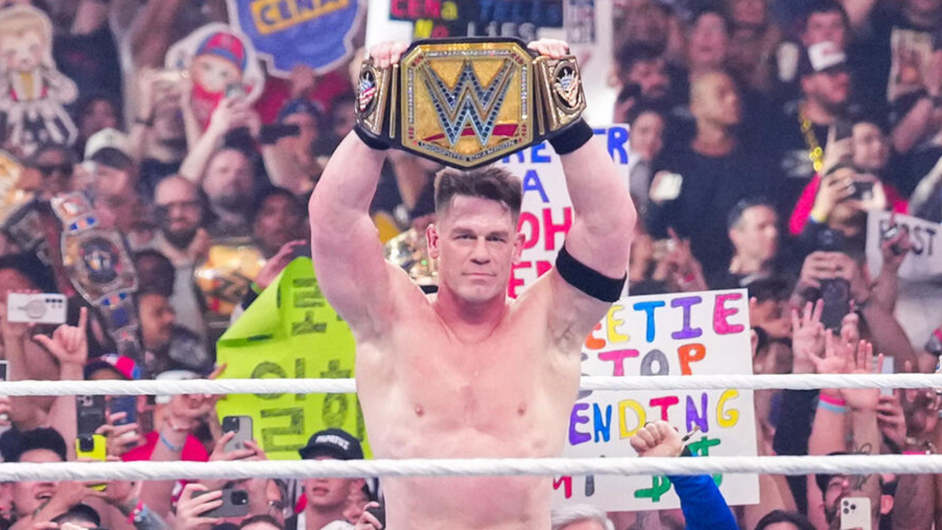 John Cena at WrestleMania 41. [Photo from WWE.com]