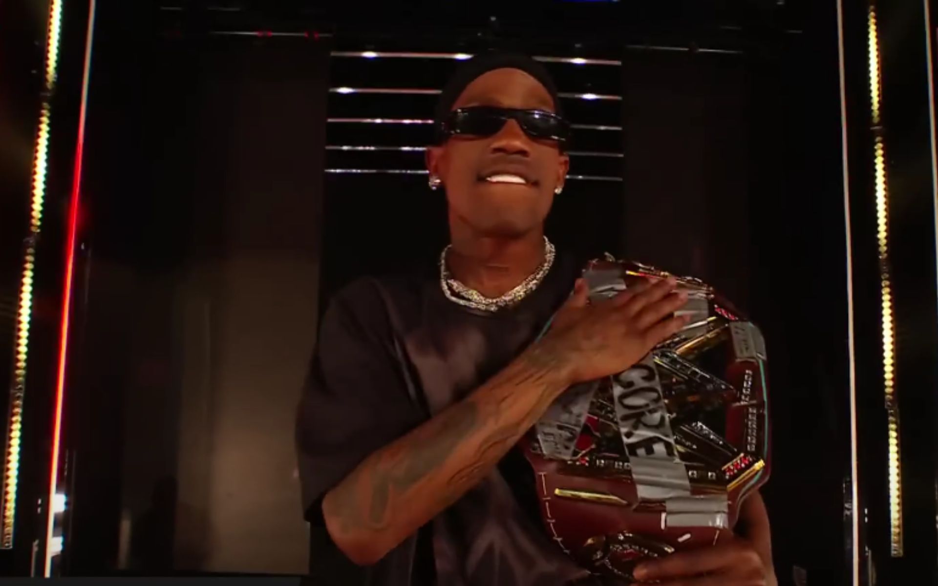 The rapper Megastar is set to return soon (Picture Courtesy: WWE on YouTube)