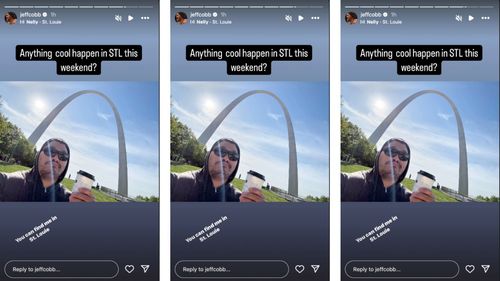 Cobb shared an interesting message. [Image credit: Jeff Cobb's Instagram story]