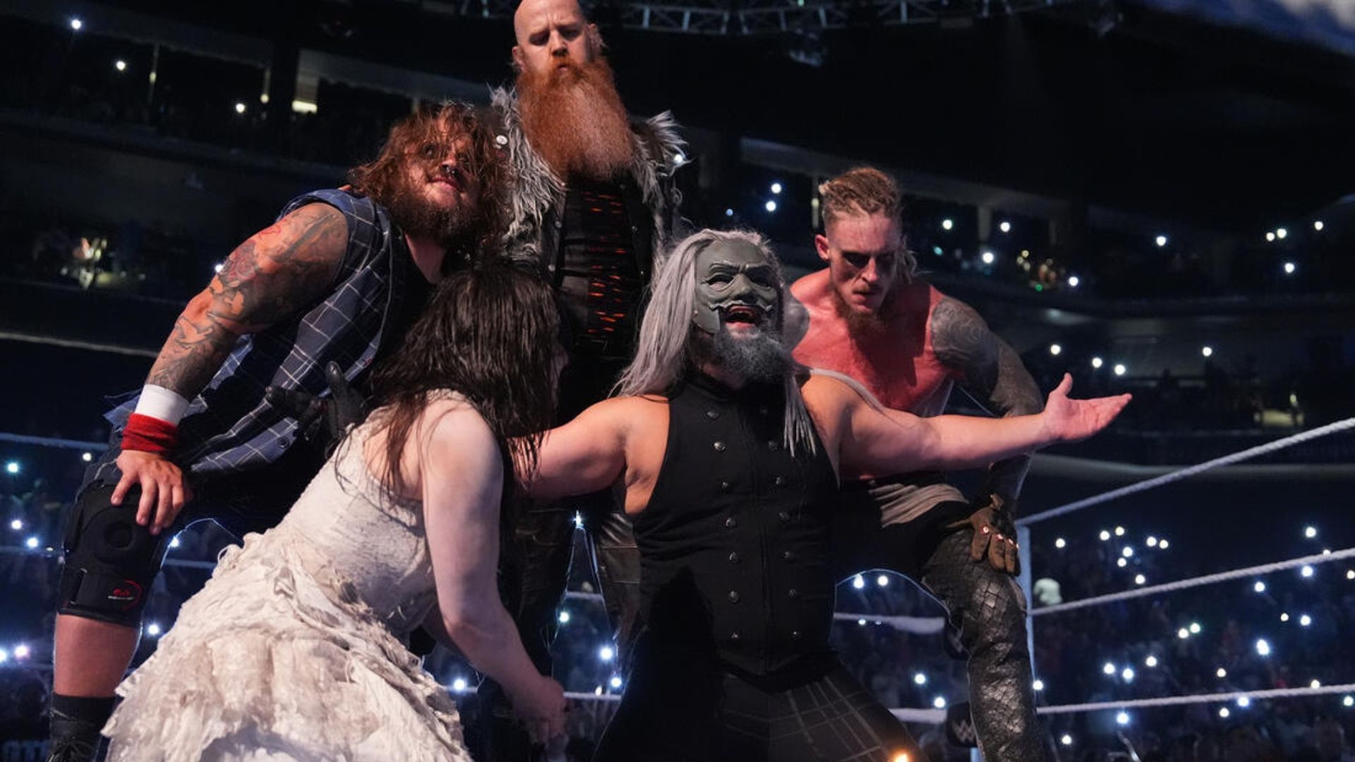 The faction returned on SmackDown this past Friday night. [Image credit: WWE.com]