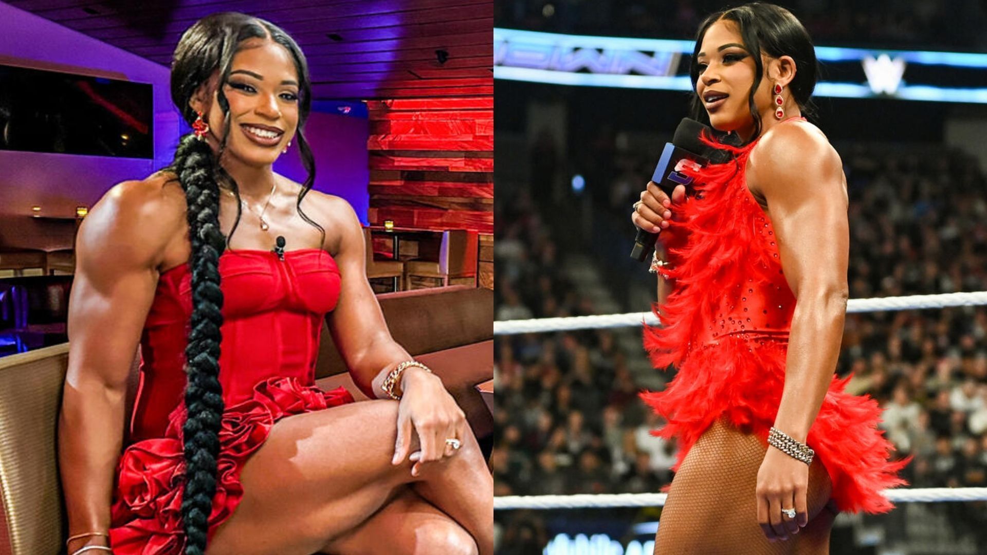 Belair is currently out with a hand injury. [Image credits: WWE.com]