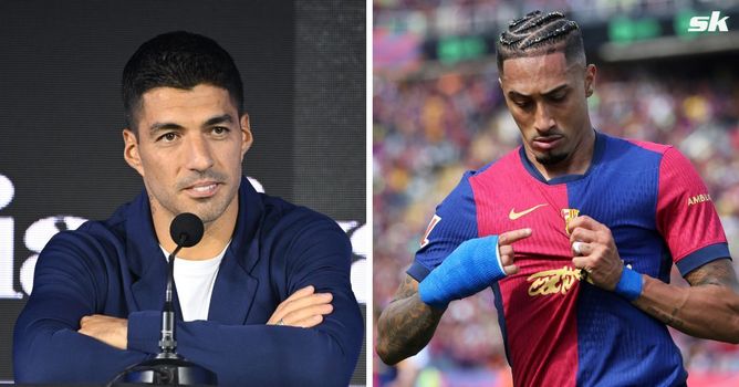 "I am seeing a level of play that surprises me" - Luis Suarez names 2 Barcelona stars who have surprised him more than Raphinha