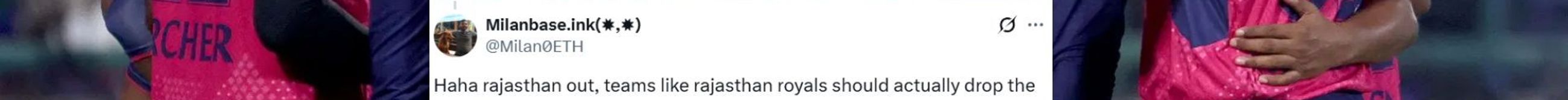 "Worst team ever made in the history of cricket" - Fans erupt after RR's elimination from IPL 2025 playoffs with MI defeat