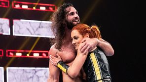 Becky Lynch breaks character to share rare footage of her husband Seth Rollins wrestling her daughter