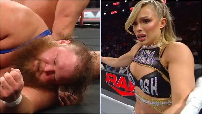 Otis destroyed by former AEW champion on WWE RAW; Maxxine Dupri consoled at ringside