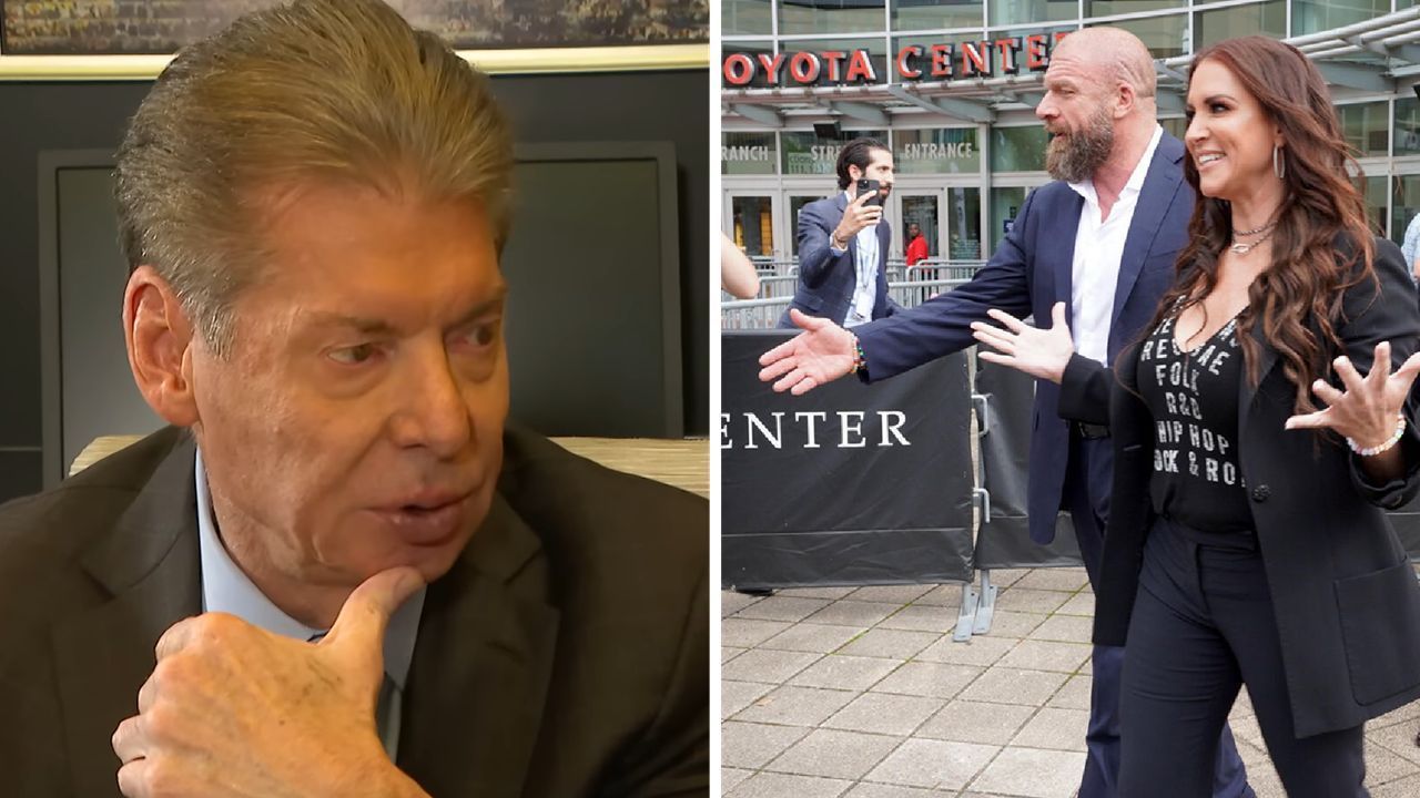 Vince McMahon, Triple H, and Stephanie McMahon (via WWE