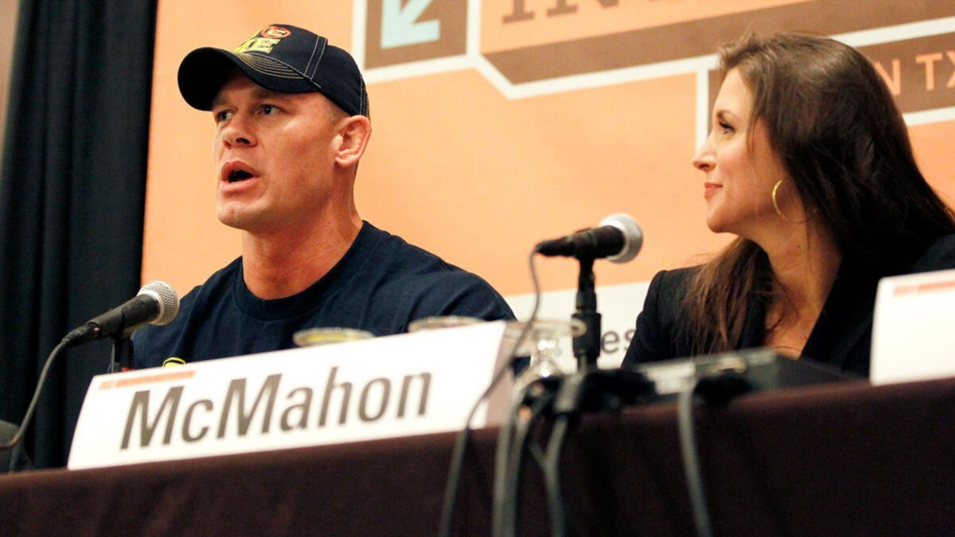 Stephanie McMahon with John Cena (Image credit: WWE.com)