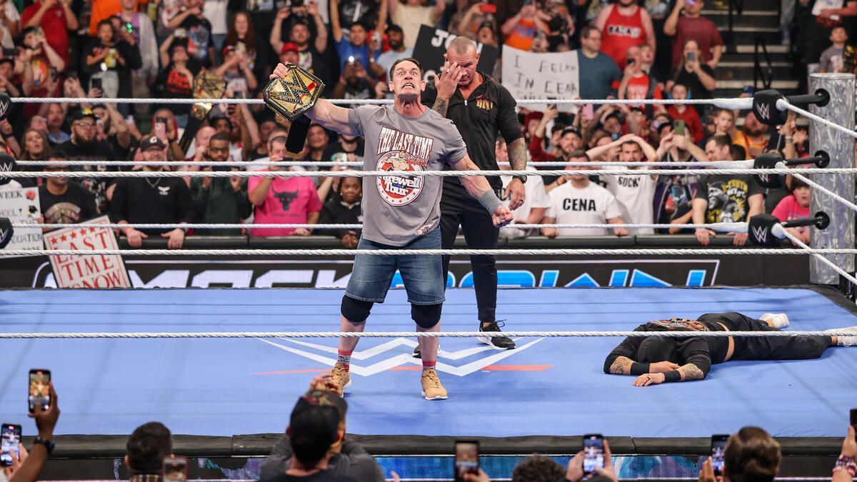 John Cena on SmackDown! (Image from WWE.com)