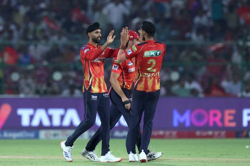 Harpreet Brar (2/41 in four overs) was PBKS' most successful bowler in Saturday's game. [P/C: Getty]