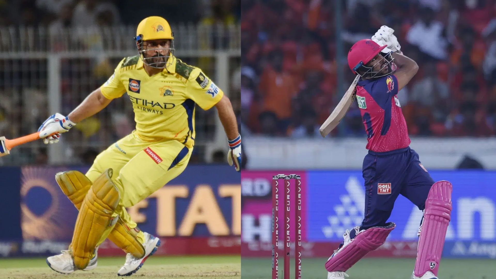 MS Dhoni and Dhurv Jurel in action in IPL 2025 (Image Credits: Getty)