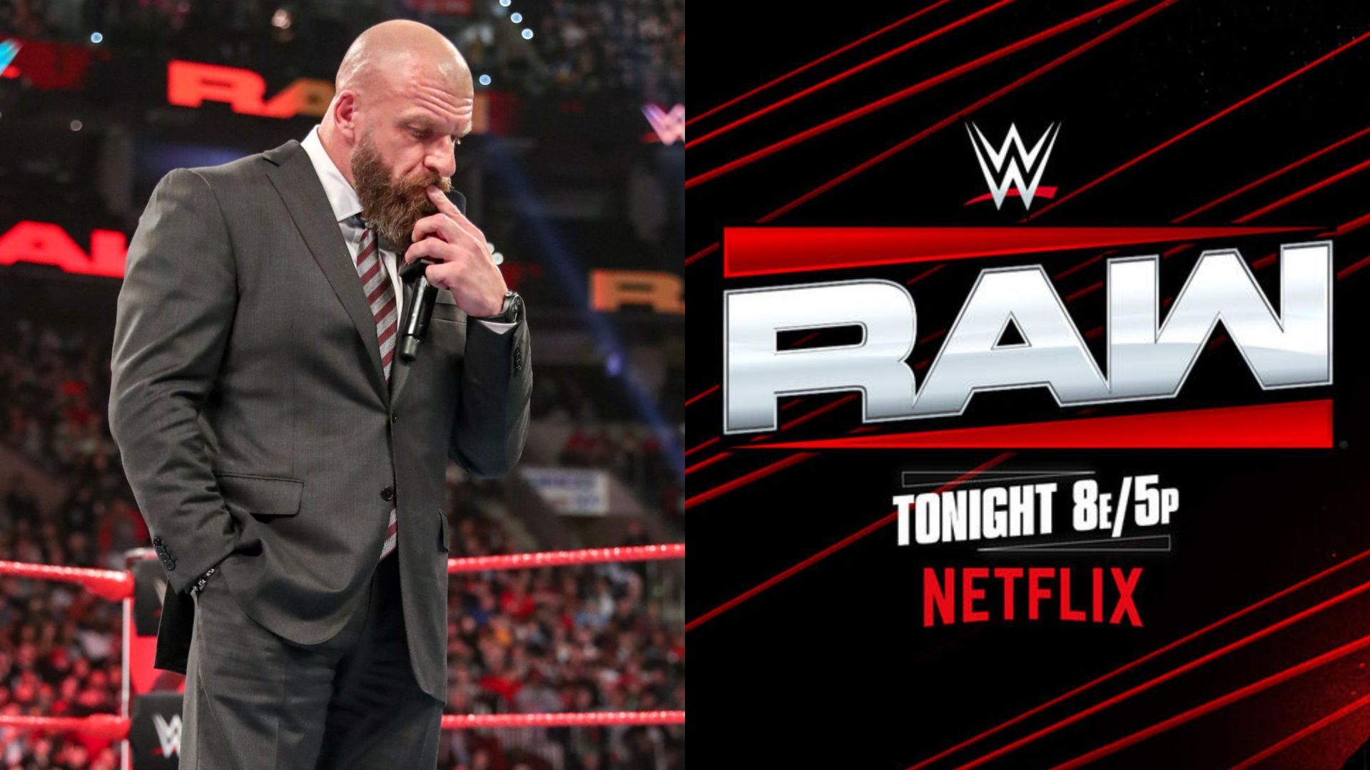 Triple H has seemingly missed this botch (Images credit: WWE.com)