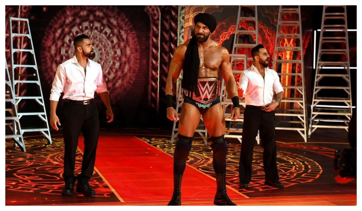 Jinder Mahal as the WWE champion (Image via WWE.com)