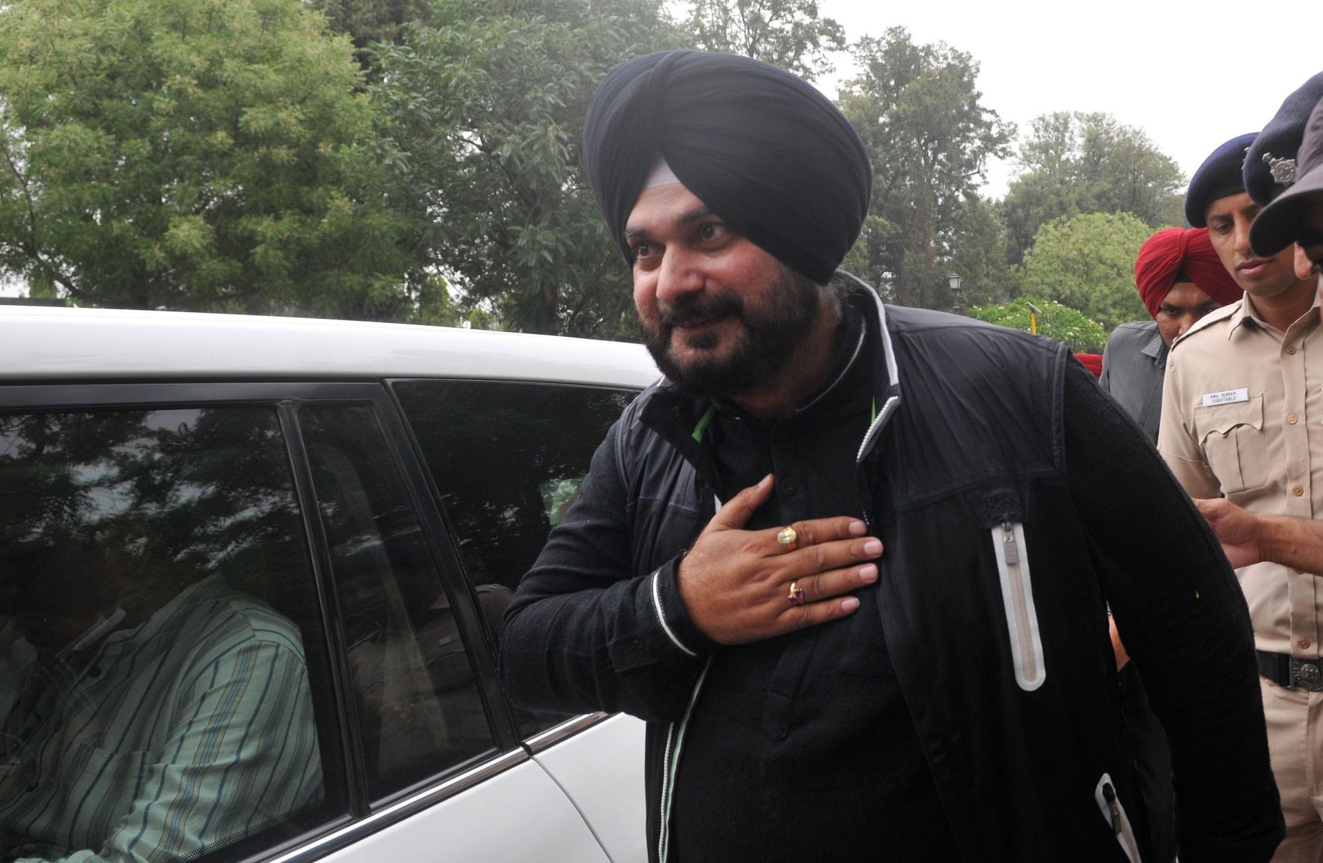 Congress Leader Navjot Singh Sidhu Meets Punjab Governor Banwari Lal Purohit - Source: Getty