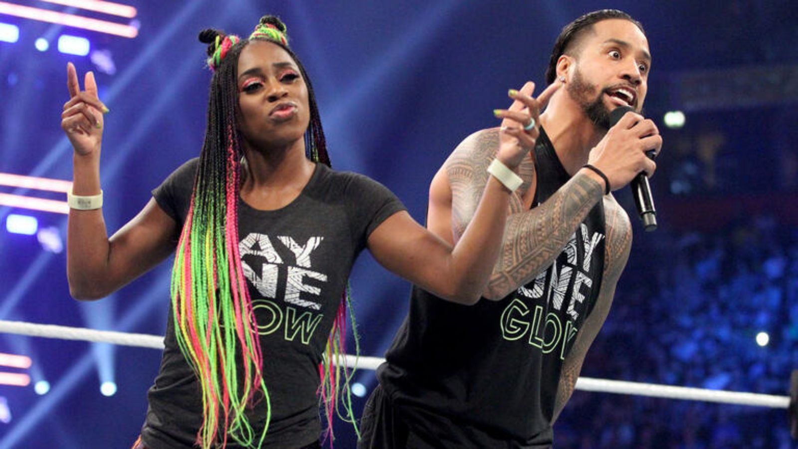Naomi and Jimmy Uso