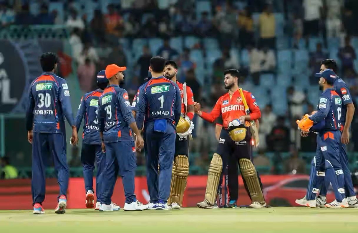 पंजाब किंग्स और लखनऊ सुपर जायंट्स (Photo Credit - IPLT20.COM)