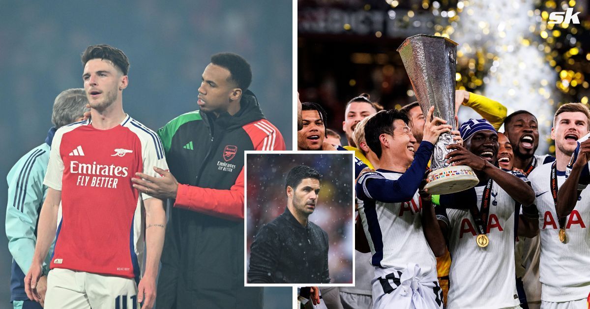 Mikel Arteta weighs in on who had the better season between North London clubs
