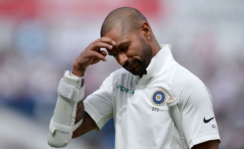 Dhawan had a stop start Test career. Source: Getty