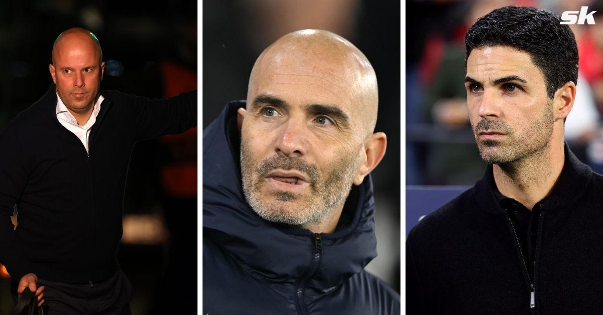 (L-R): Arne Slot, Enzo Maresca, and Mikel Arteta