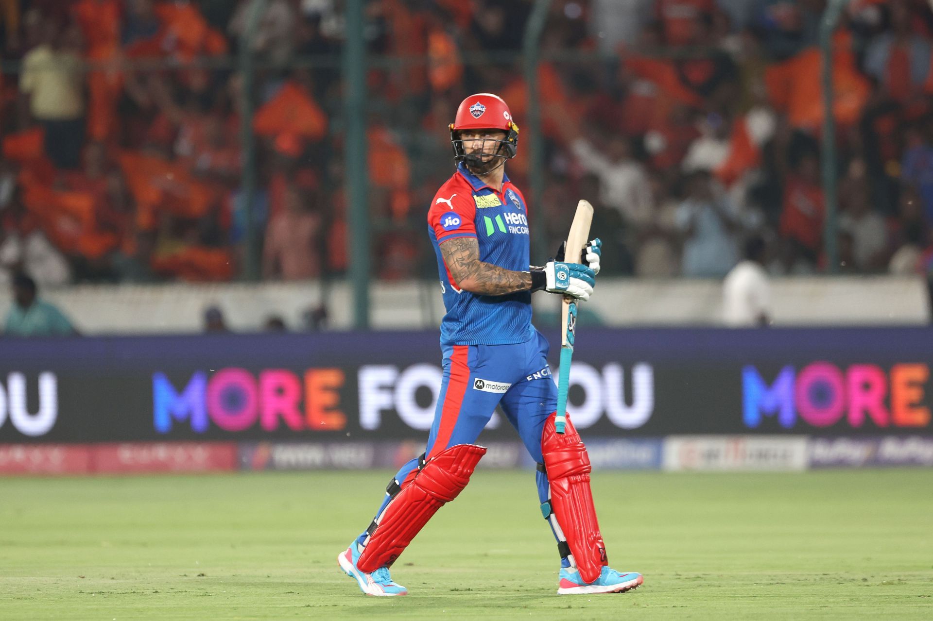 Faf du Plessis scored five runs off 10 deliveries in DC&#039;s IPL 2025 clash against GT. [P/C: Getty]