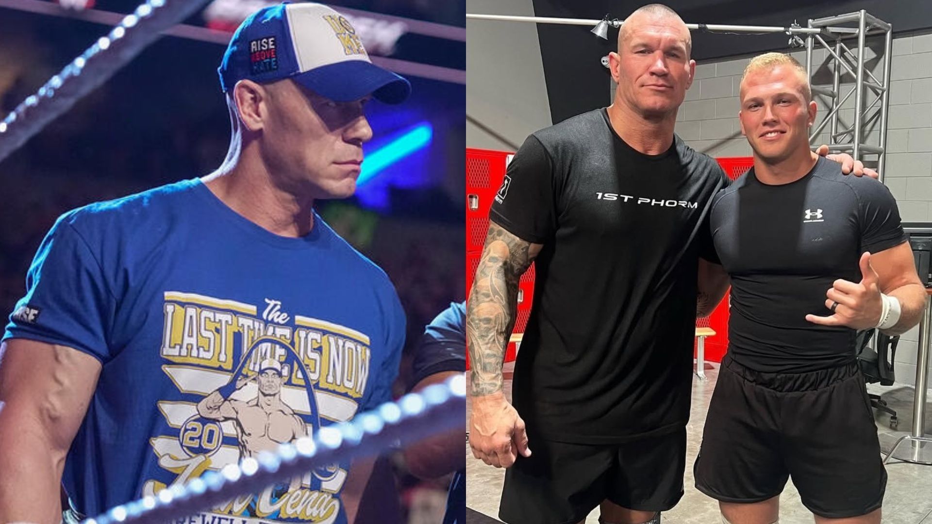 Randy Orton with NXT star Myles Borne (Images via Myles