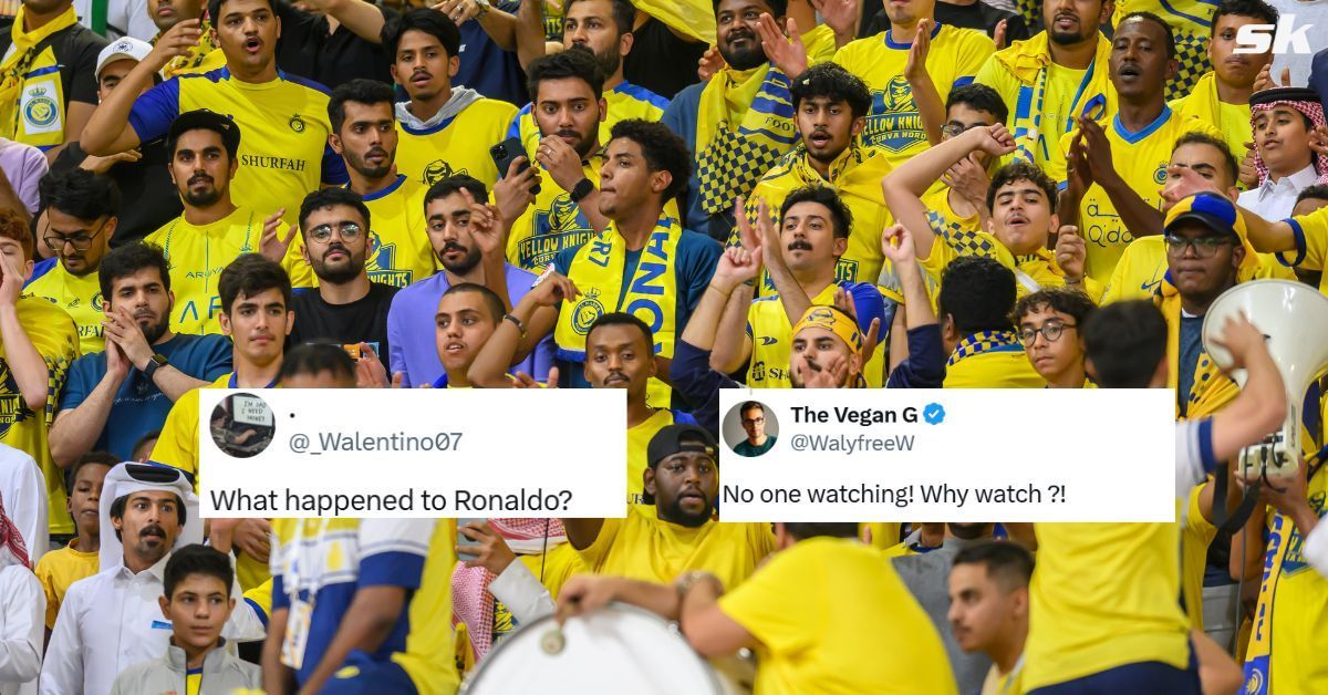 Al-Nassr fans react as Cristiano Ronaldo dropped from squad for Al-Okhdood clash (Source: Getty, X/@walyfreew, @_walentino07)