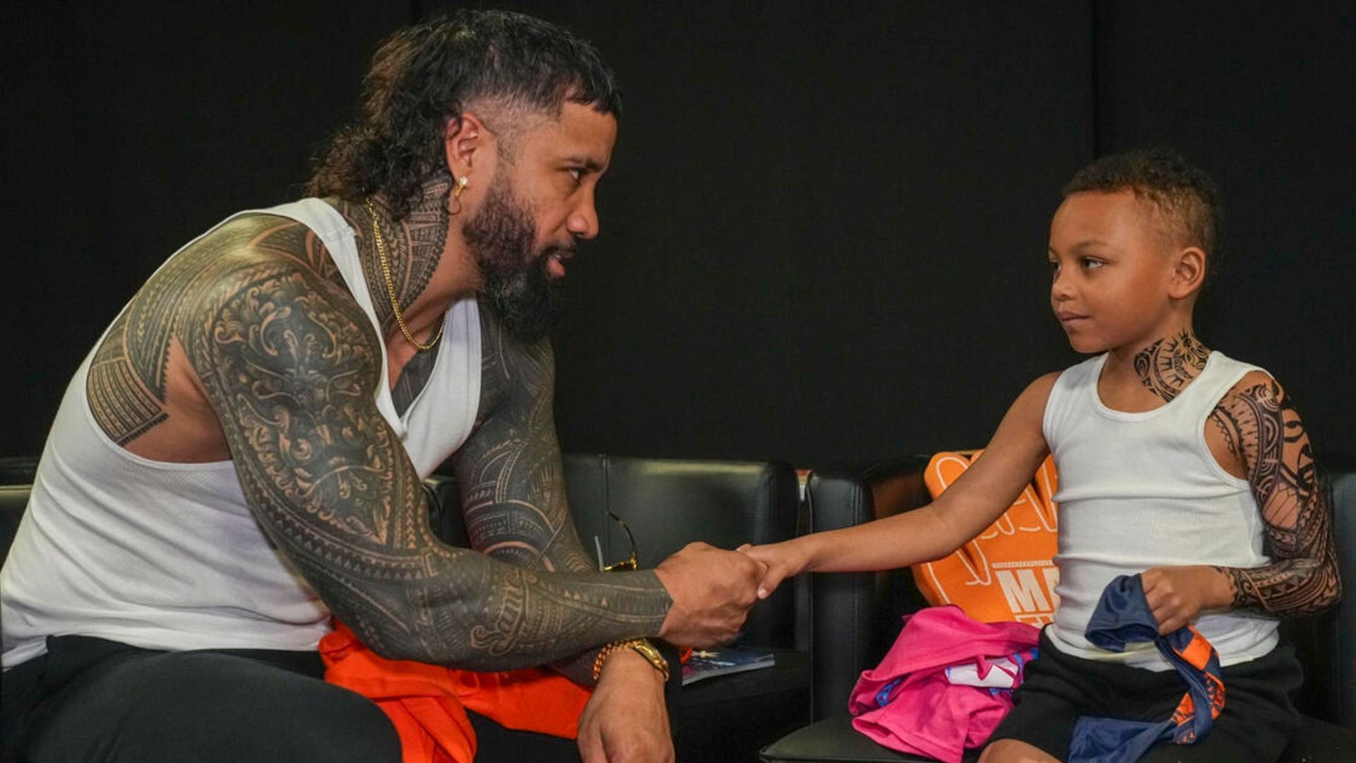 Uso will be defending the World Heavyweight Championship this Saturday. [Image credit: WWE.com]